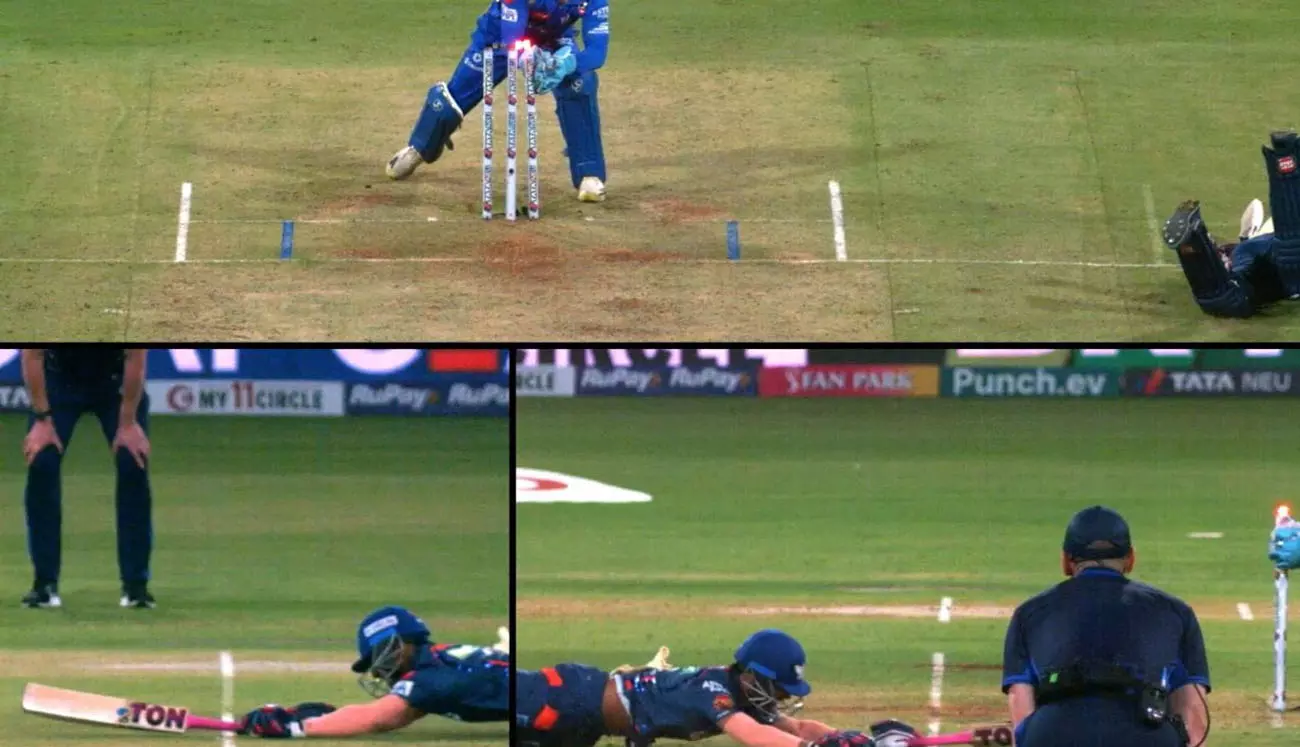 ടിവി അമ്പയറുടെ തീരുമാനം പാളിയോ; മുംബൈ-ലഖ്‌നൗ മത്സരത്തിൽ റണ്ണൗട്ട് വിവാദം