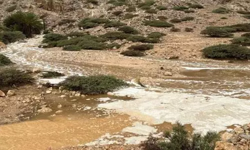 A group of people were arrested in Oman after they ignored the warning and crossed wadi