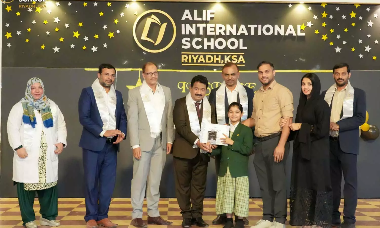 School Toppers Honoured At Alif School In Riyadh