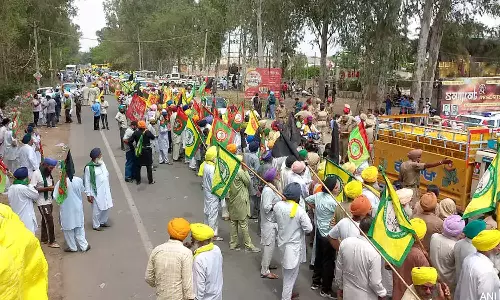 farmers protest against bjp