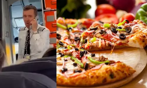 pilot buy piza for his cabin crews