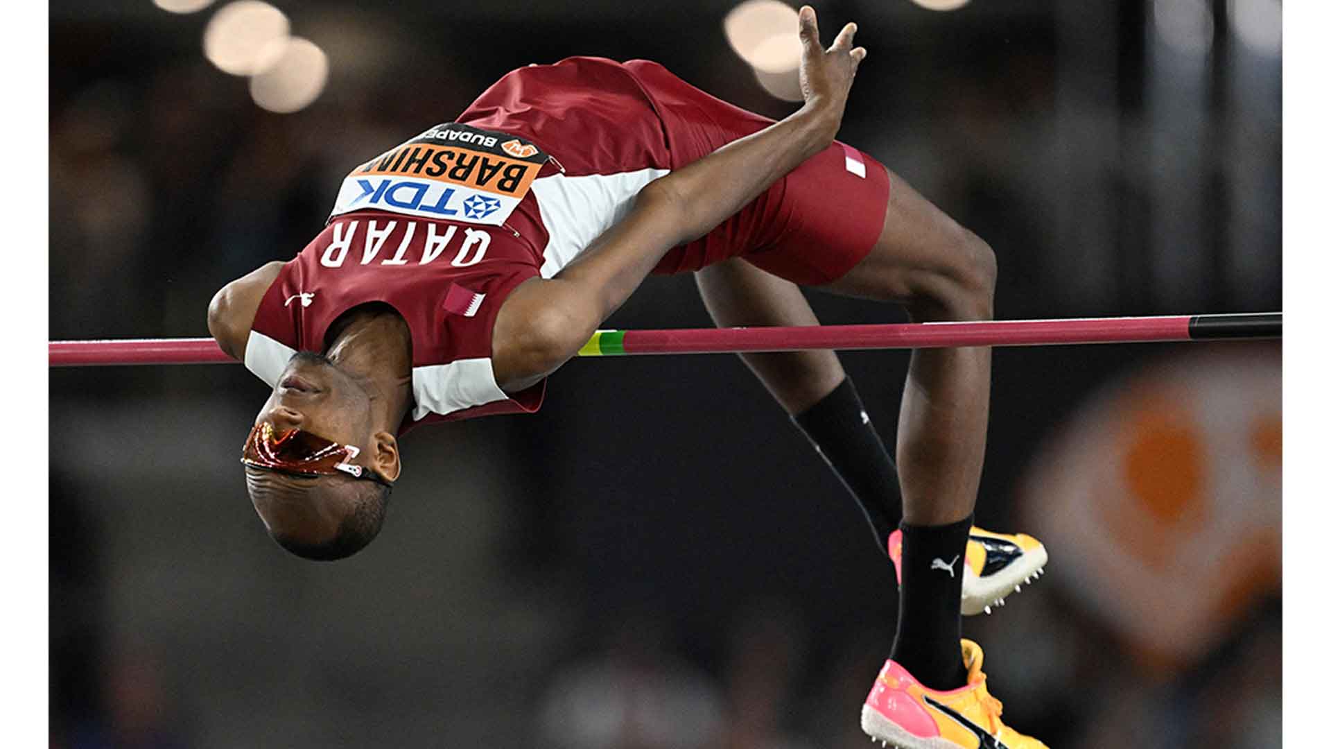 Muataz Barshi of Qatar wins first Gravity Challenge high jump