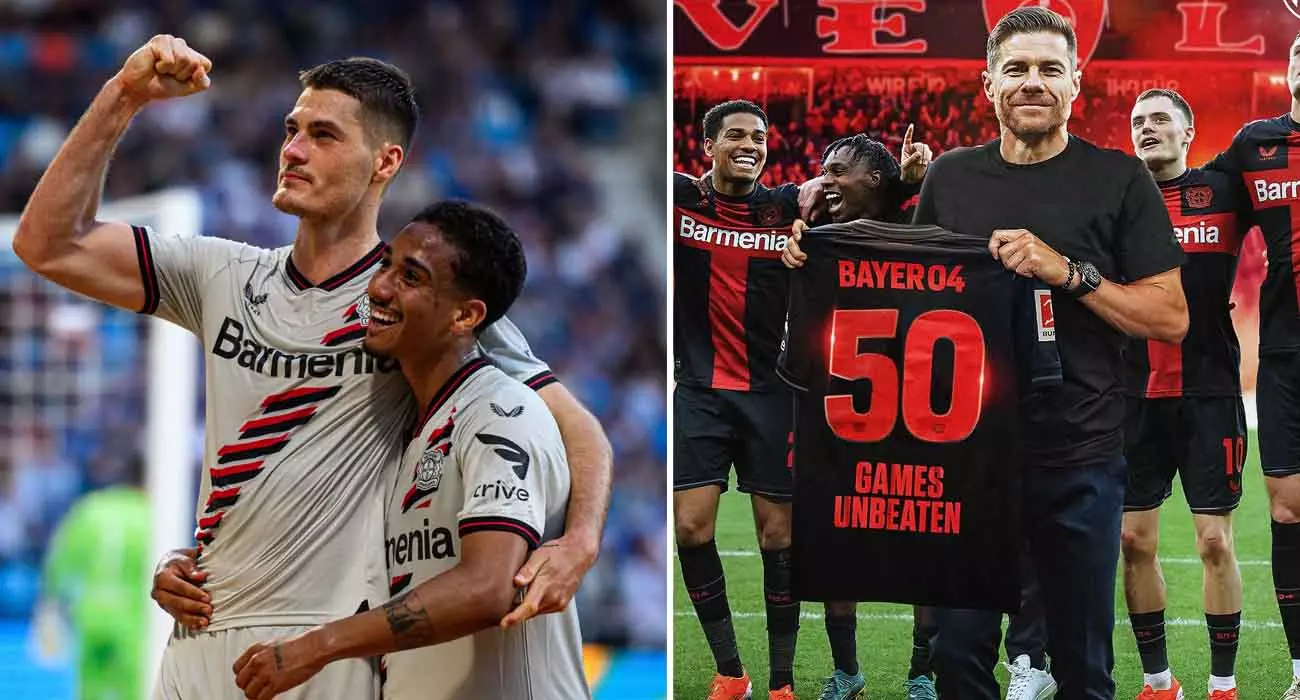 തോൽവിയറിയാതെ 50 മത്സരങ്ങൾ; ബുണ്ടെസ് ലീഗയിൽ പുതിയ നേട്ടത്തിനരികെ ലെവർകൂസൻ