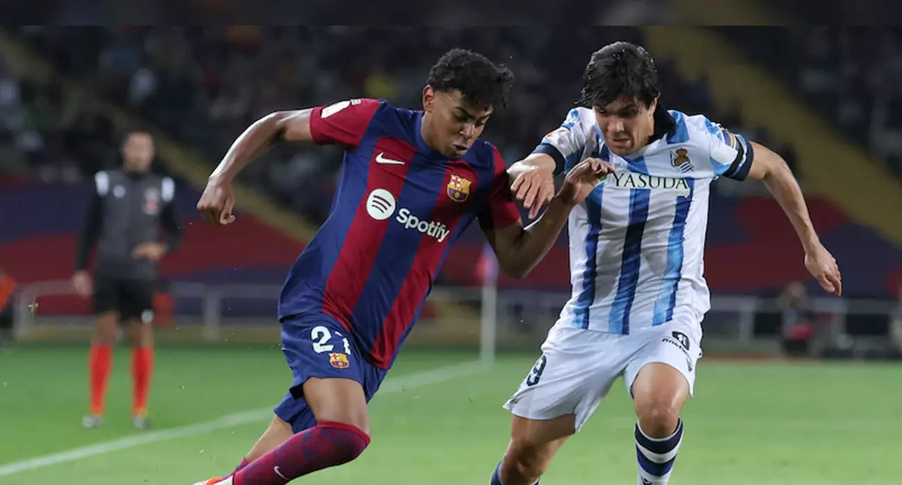 ഗോളടിച്ച് യമാലും റഫിഞ്ഞയും; ബാഴ്‌സലോണക്ക് ജയം