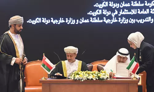 Oman and Kuwait signed four MoUs during the Sultan of Omans visit