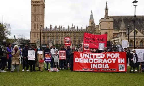 UK Diaspora Groups protest