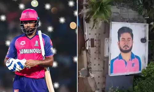 ഡാ മോനേ സുജിത്തേ; വീടിന്റെ ടെറസിൽ ഭീമൻചിത്രം വരച്ച ആരാധകന് സഞ്ജുവിന്റെ കിടിലൻ മറുപടി- വീഡിയോ