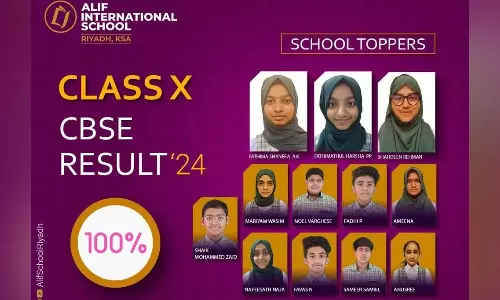 CBSE Class 10 Exam; 100 for Alif International School
