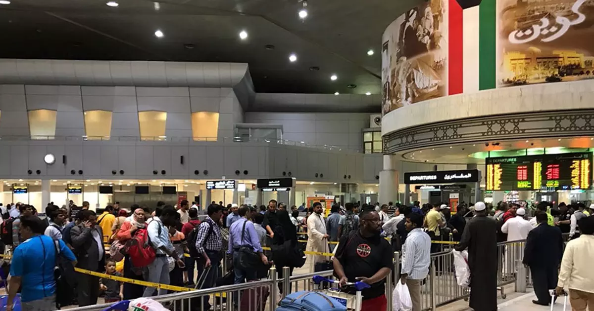 More than 3.5 million passengers traveled through Kuwait Airport from June to August 15