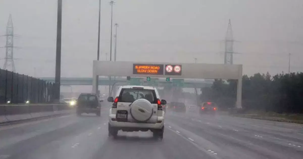 Chance of rain with thunder in Kuwait today