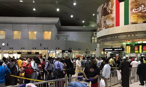 More than 3.5 million passengers traveled through Kuwait Airport from June to August 15