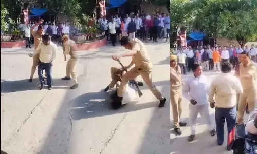 UP Dalit Watchman assaulted by home guards alleges not voting to bjp