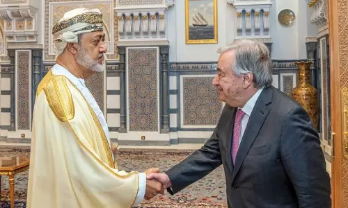 ഒമാൻ മേഖലയിലെ സമാധാന നിർമ്മാതാവ്; യു.എൻ സെക്രട്ടറി ജനറൽ അന്റോണിയോ ഗുട്ടെറസ്‌