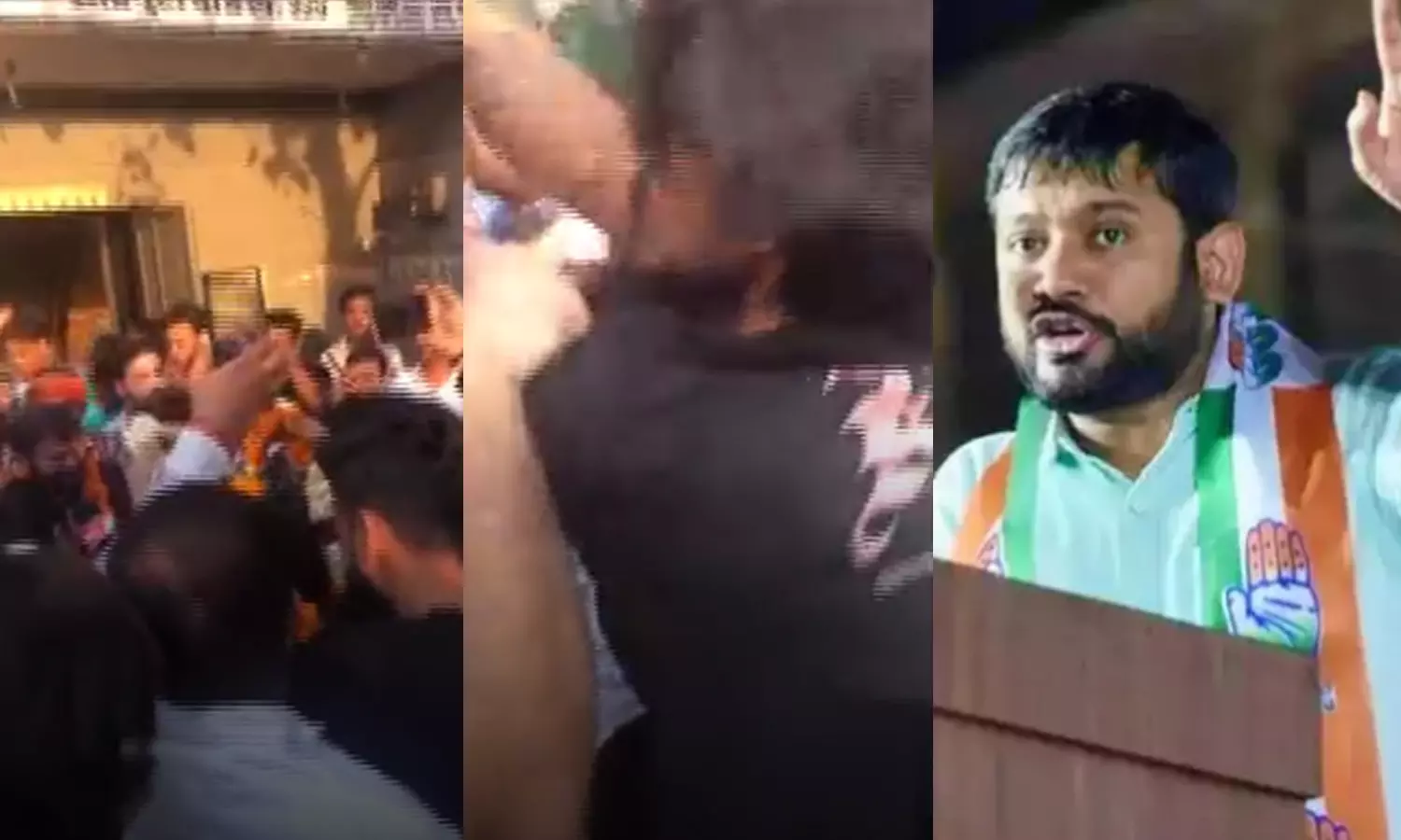 Kanhaiya Kumar slapped by man garlanding him, black ink thrown in Delhi