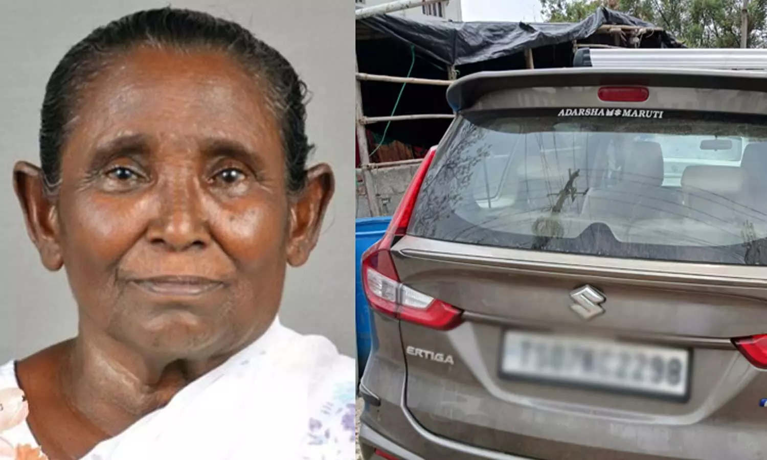 The car and the driver are in custody in the death of Thankamma in Kottayams Parakkachira The car and the driver are in custody in the death of Thankamma in Kottayams Parakkachira