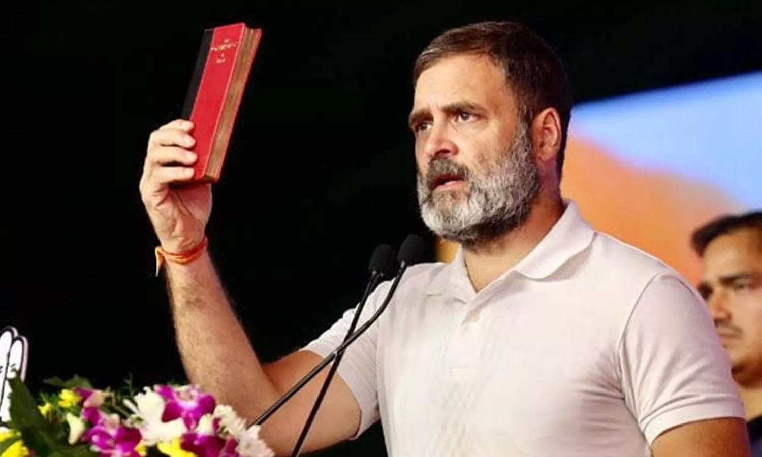 rahul gandhi with indian constitution