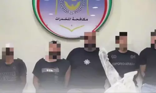 Drug Smuggling: Five people, including a customs officer, were arrested in Kuwait