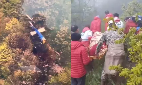 ഹെലികോപ്ടര്‍ അപകടം ഡാം ഉദ്ഘാടനം കഴിഞ്ഞ് മടങ്ങുമ്പോൾ; മൃതദേഹങ്ങൾ കത്തിക്കരിഞ്ഞ നിലയിൽ