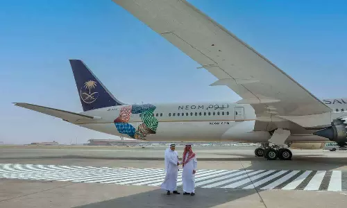 The number of air passengers increased by 20 percent in Saudi Arabia