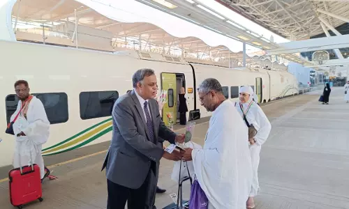 Indian Hajis Take Historic High-Speed Train Ride to Makkah