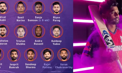 ഐ.പി.എൽ ഇലവനിൽ സഞ്ജു സാംസൺ നായകൻ; ഹെഡും ക്ലാസനും ശ്രേയസുമില്ല