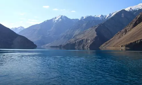 Tajik Ambassador to Kuwait Zubaydullo Zubaydzoda with a plan to export fresh water from Lake Sares in Tajikistan to the Gulf countries and other water-scarce areas.