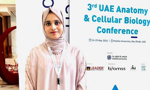 Malayali presented a research paper on behalf of Kazakhstan at the UAE Anatomy and Cellular Biology Conference