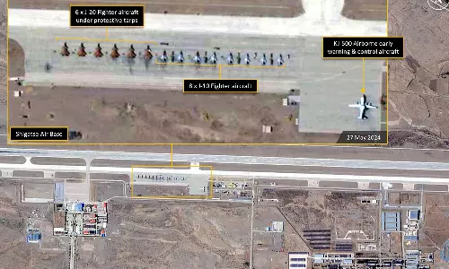 Satellite images show Chinas most advanced J-20 stealth fighters deployed near Indian border in Sikkim