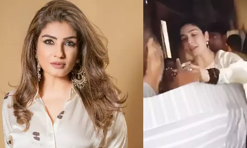 Mumbai,Actress Raveena Tandon,Raveena Tandon attacked,bollywood actress,രവീണ ടണ്ഠന്‍,ബോളിവുഡ് നടി രവീണ,കാറപകടം