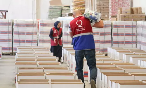 Qatar charity in collaboration with Jordan to bring essential goods to Gaza