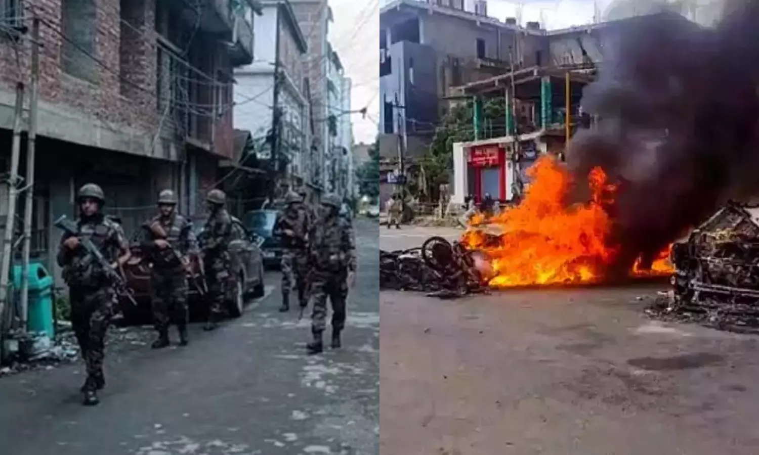 Police outpost torched, houses set on fire in Jiribam in Manipur