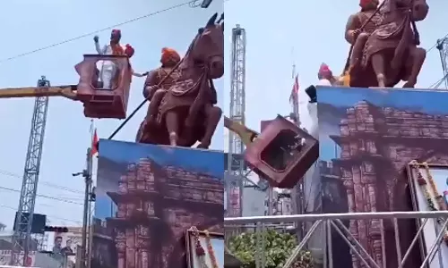 Crane Crash At Maharana Prataps Birth Anniversary Event In Bhopal