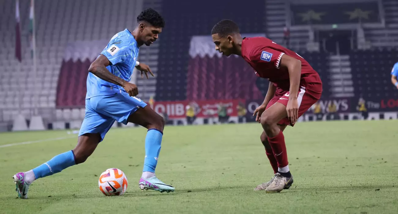 വീണുടഞ്ഞു സ്വപ്‌നങ്ങൾ;ഖത്തറിനോട് തോറ്റ് ലോകകപ്പ് മൂന്നാംറൗണ്ട് കടക്കാതെ ഇന്ത്യ പുറത്ത്