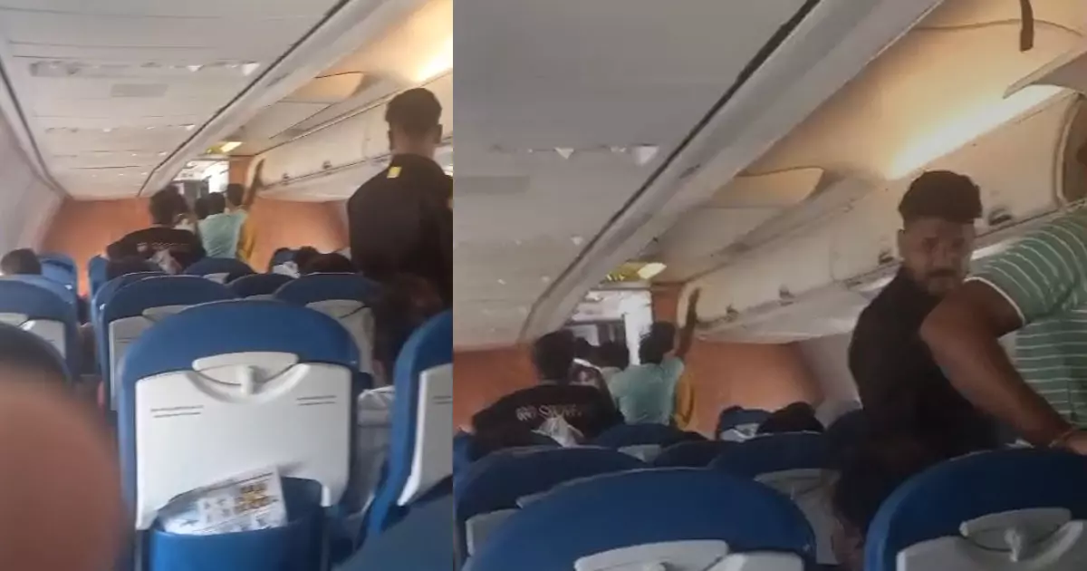 Passengers protest on Sharjah-Kozhikode Air India Express flight Passengers protest on Sharjah-Kozhikode Air India Express flight