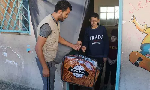 Qatar charity with Labbeh Gaza campaign to help the people of Gaza Qatar charity with Labbeh Gaza campaign to help the people of Gaza