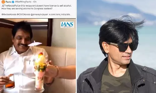 Mohammed Zubair Defeated the Bjp IT Cell Fake Spread as KC Venugopal mp having liqour in a restaurant thamarassery