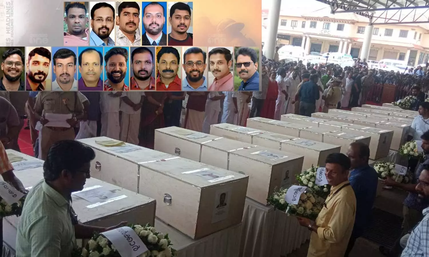 the bodies of 31 people who died in kuwait fire accident were received