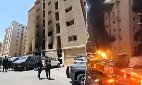 kuwait fire a non resident and a kuwaiti citizen were arrested