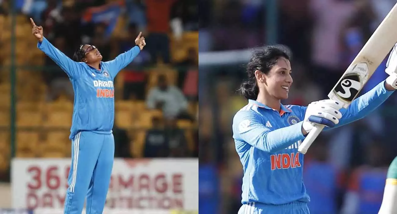 ആശയും സ്മൃതിയും മിന്നി;ദക്ഷിണാഫ്രിക്കക്കെതിരെ ഇന്ത്യക്ക് 143 റൺസ് കൂറ്റൻ ജയം