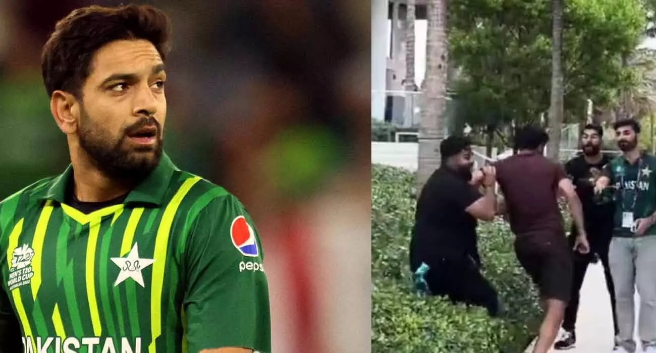 Arent you Indian; Pak pacer Harris Rauf tried to attack the fan who made fun of him