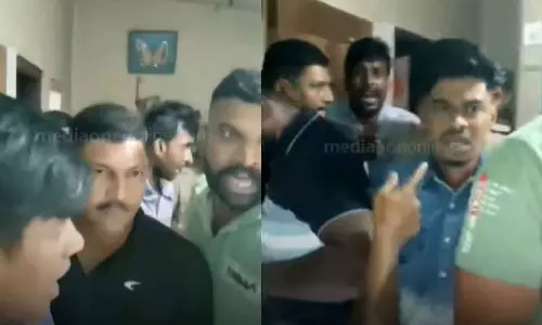 Relatives of kappa case accused clash with police kottayam