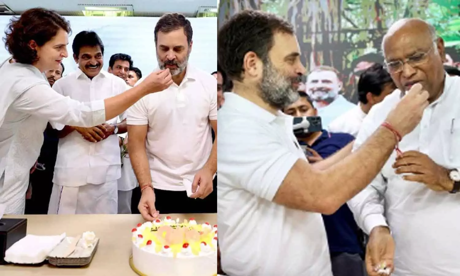 Rahul Gandhi celebrated 54th birthday at Congress headquarters Rahul Gandhi celebrated 54th birthday at Congress headquarters