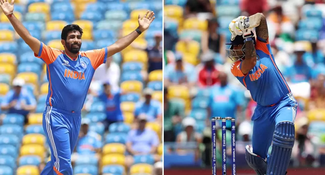 കളം നിറഞ്ഞ് സൂര്യയും ബുംറയും; അഫ്ഗാനെ തകർത്ത് സൂപ്പർ 8ൽ ഇന്ത്യക്ക് വിജയത്തുടക്കം കളം നിറഞ്ഞ് സൂര്യയും ബുംറയും; അഫ്ഗാനെ തകർത്ത് സൂപ്പർ 8ൽ ഇന്ത്യക്ക് വിജയത്തുടക്കം