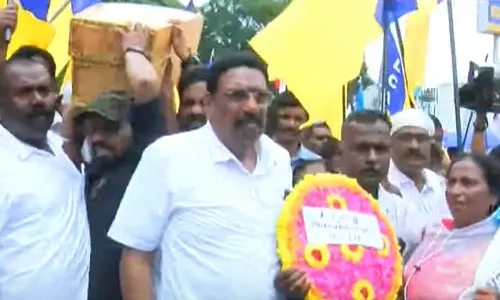 Protest march to the Legislative Assembly