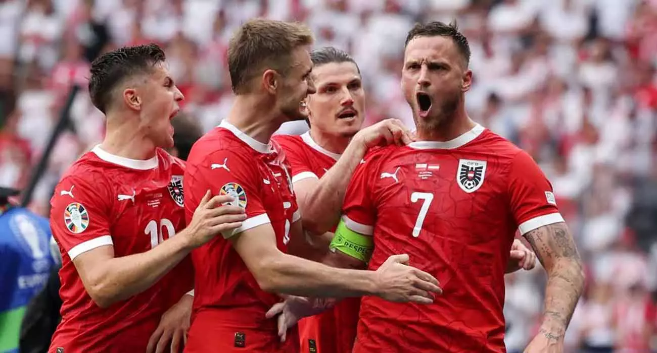 Triple-Strong Austria vs Poland; Victory by three goals against one