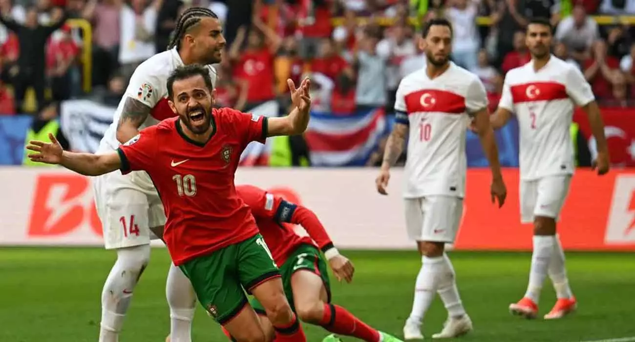 Turkey fell in three feet and fell to the ground; In the euro prequarter