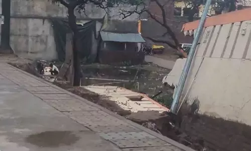 Wall Collapse At Ayodhya Redeveloped Railway Station