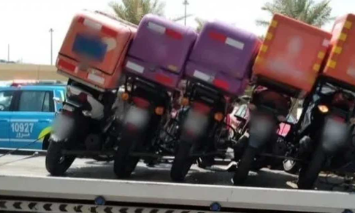 53 delivery bikes seized in Kuwait for delivery of orders during prohibited time