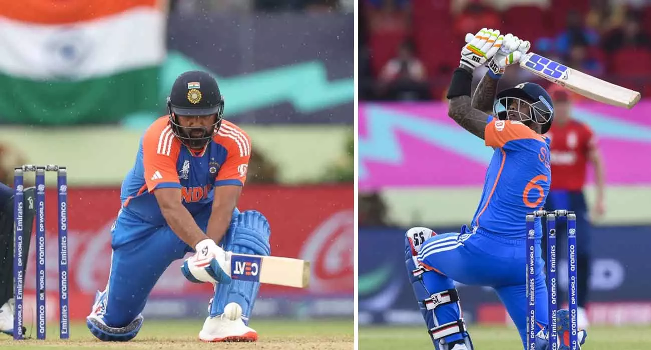 രോഹിത് ശർമക്ക് അർധ സെഞ്ച്വറി; ഇംഗ്ലണ്ടിന് മുന്നിൽ 172 റൺസ് വിജയലക്ഷ്യമുയർത്തി ഇന്ത്യ