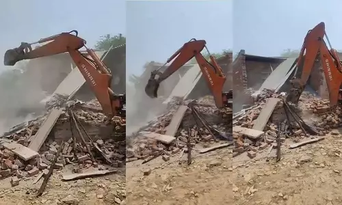 Houses of 2 Muslims booked under NSA Alleges cow slaughter demolished